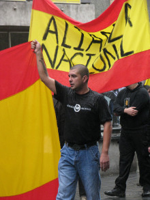 Manifestació ultra pel 12 d'octubre