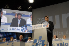 Josep Maria Pelegrí durant la seva intervenció al 24è congrés