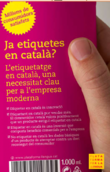 etiquetatge català plataforma llengua