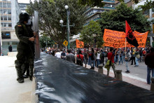 manifestació estudiants colòmbia bogotà