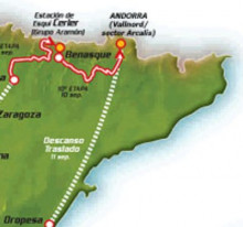 mapa la vuelta ciclista espanya españa 