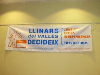 Pancarta de Llinars del Vallès
