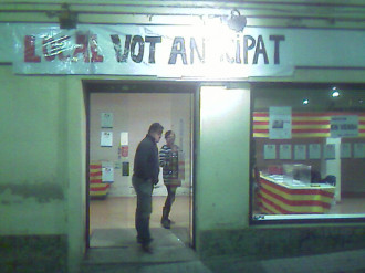 local de vot anticipat a Premià de Mar