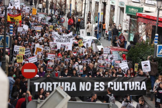 Manifestació antitaurina a Madrid