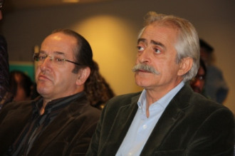 L'ecosocialista Francesc Pané ha seguit els resultats des de la Llotja de Lleida