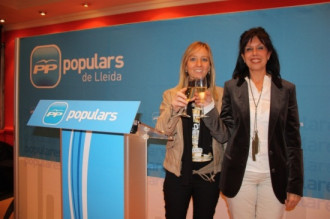 Les dues diputades del PP per Lleida han celebrat la seva victòria
