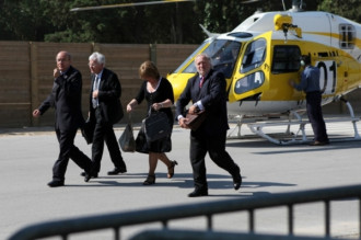 Al Parlament, en helicòpter
