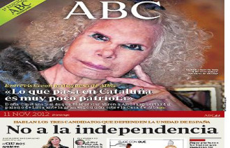 La portada de l'ABC: Per sortir corrents d’Espanya