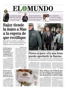 El Mundo: "Rajoy estén la mà a Mas a l'espera que rectifiqui".