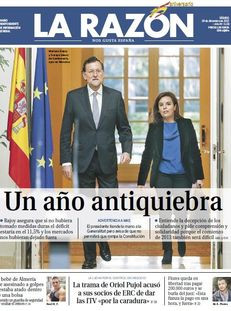 La Razón: "Un any antifallida"