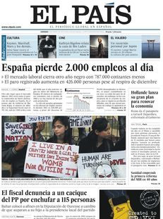 El País: "Espanya perd 2.000 llocs de treball al dia"