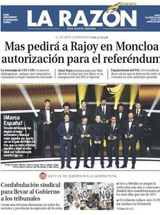 La Razón: "Mas demanarà a Rajoy a la Moncloa autorització per fer el referèndum"