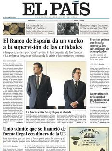 El País: "El Banc d'Espanya fa un gir a la supervisió de les entitats"