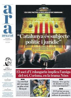 ARA: “Catalunya és subjecte polític i jurídic"