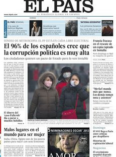 El País: "el PP està en caiguda lliure electoral"