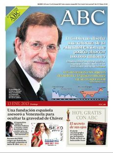 •Abc: "El govern [espanyol] dissenya una reforma de l'administració que podria estalviar 100.000 milions".