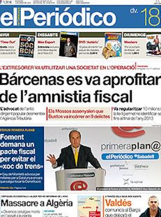 El Periódico: "Bárcenas es va aprofitar de l'amnistia fiscal"