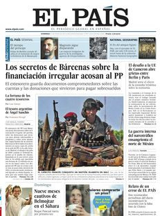 El País: "Els secrets de Bárcenas sobre el finançament irregular assetgen el PP"