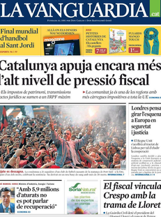 La Vanguardia: "Catalunya apuja encara més l'alt nivell de pressió fiscal"