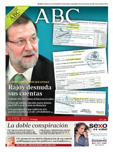 Abc: "Rajoy despulla els seus comptes".