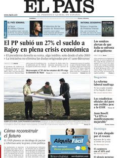 El País: "El PP va apujar un 27% el sou a Rajoy en plena crisi econòmica".