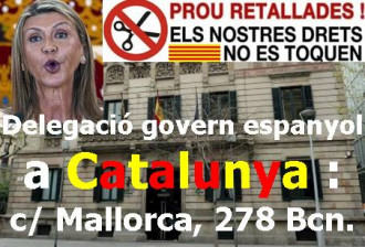 Contra l’espoli i les retallades, protestes davant les delegacions del Govern Espanyol
