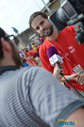 El director de l'Acampada, Gerard Gomez valorant l'inici del festival