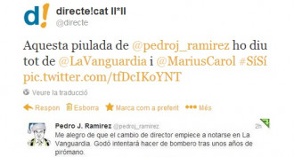 Aquesta piulada de @pedroj_ramirez sobre La Vanguardia ho diu tot