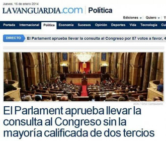 Ridícul de La Vanguardia negant l’amplia majoria de Parlament de Catalunya