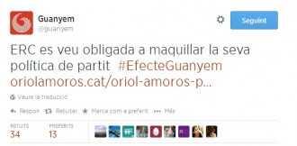 Guanyem considera que ha obligat al candidat Oriol Amorós a maquillar la seva política