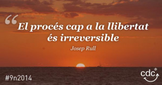 9N2014: @joseprull  “El procés cap a la llibertat és irreversible”