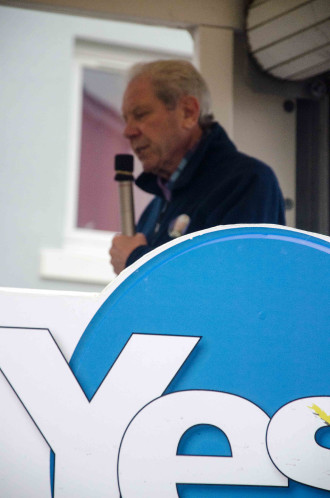 Campanya del #YesScotland al districte de Pollok a Glasgow
