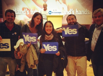 Acte final de campanya #yesscotland la gent del @directe i Súmate