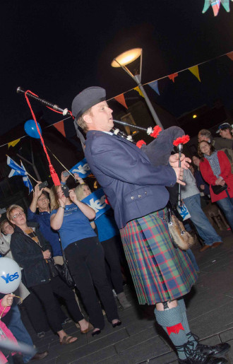 Acte de final de campanya del Yes Scotland a Perth