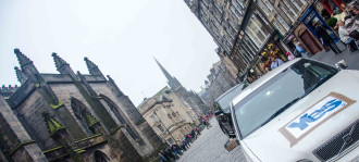 Dia del referèndum pels carrers de Edinburgh