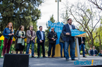 Acte d'ERC "República és llibertat" al Parc de la Ciutadella