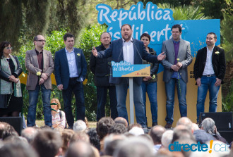Acte d'ERC "República és llibertat" al Parc de la Ciutadella