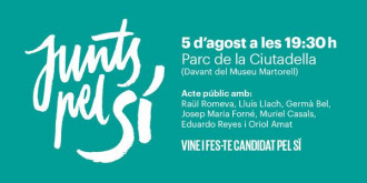 En unes hores @JuntsPelSi fan el primer acte al Parc de la Ciutadella