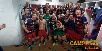 El F.C Barcelona campió de la lliga 2015-16