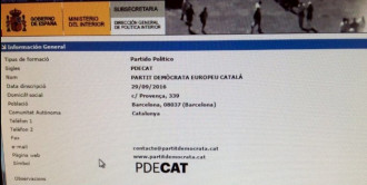 Interior valida el Partit Demòcrata Europeu Català