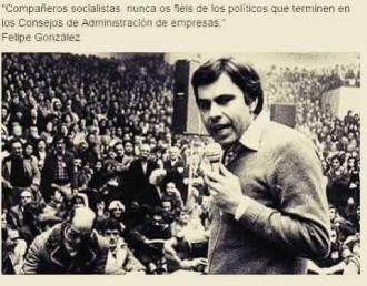 Mira la foto i adivina qui ho va dir: “Nunca os fieis de los políticos que terminen en los Consejos de Administración de empresas”