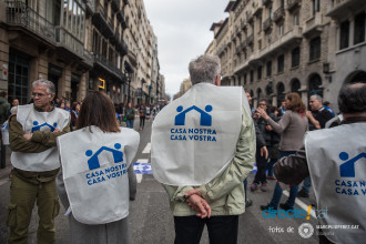 Manifestació #VolemAcollir a Barcelona