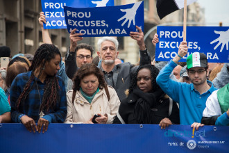 Manifestació #VolemAcollir a Barcelona