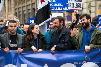 Manifestació #VolemAcollir a Barcelona