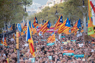 Fotogaleria de la Manifestacio de #LlibertatJordis