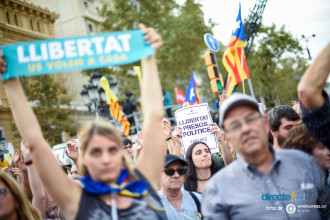 Fotogaleria de la Manifestacio de #LlibertatJordis