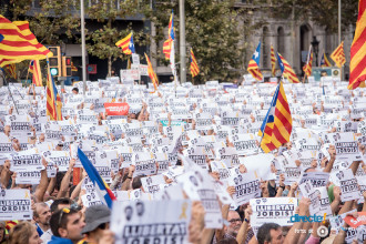 Fotogaleria de la Manifestacio de #LlibertatJordis