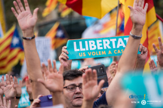 Fotogaleria de la Manifestacio de #LlibertatJordis
