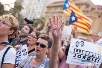 Fotogaleria de la Manifestacio de #LlibertatJordis