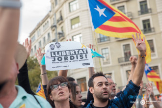 Fotogaleria de la Manifestacio de #LlibertatJordis